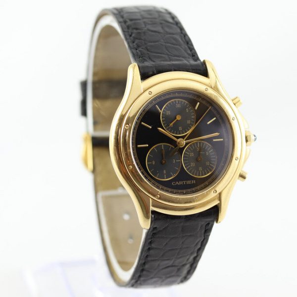 Cartier Cougar 33mm Chronograph in 18ct Yellow Gold