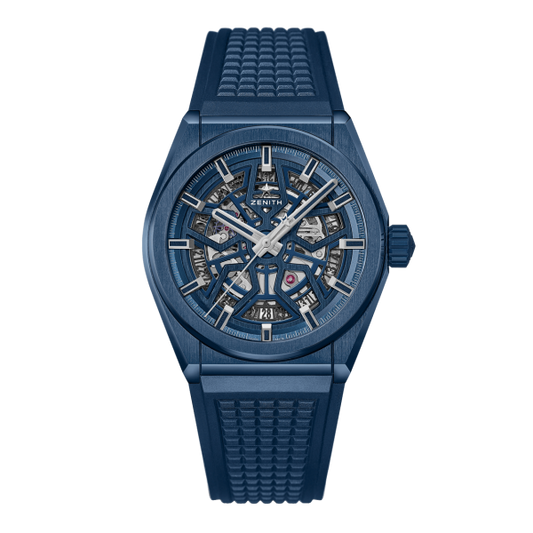 Brand New Defy Classic 41mm blue ceramic automatic wristwatch, with box papers and two year manufacturer warranty