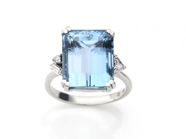 second hand aquamarine ring