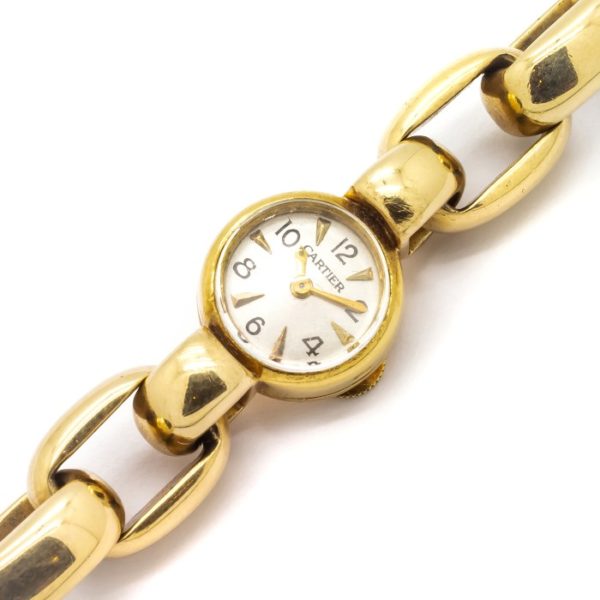 Cartier Vintage 1950's Gold Back Winder Watch
