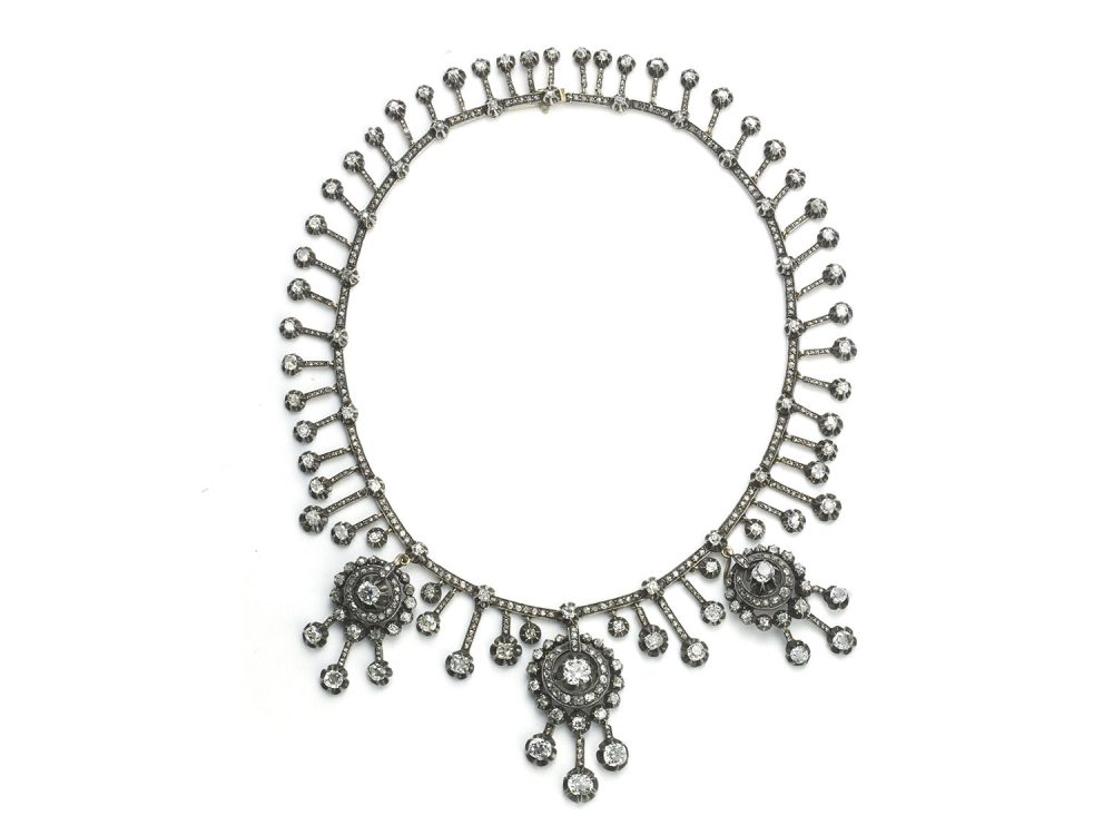 Diamond Antique Vintage Necklaces Jewellery Discovery