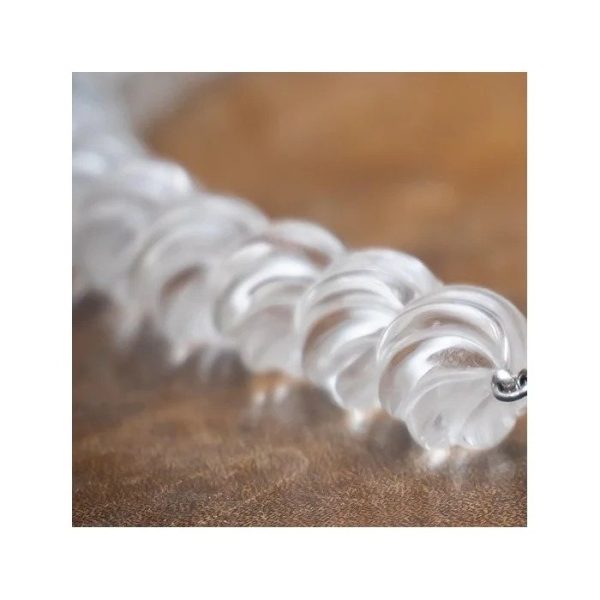 Carved Rock Crystal Beaded Necklace