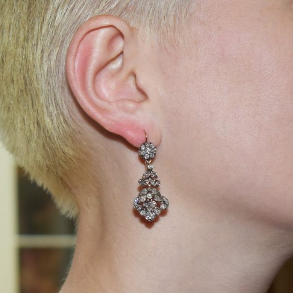 Antique Old Cut Diamond Earrings