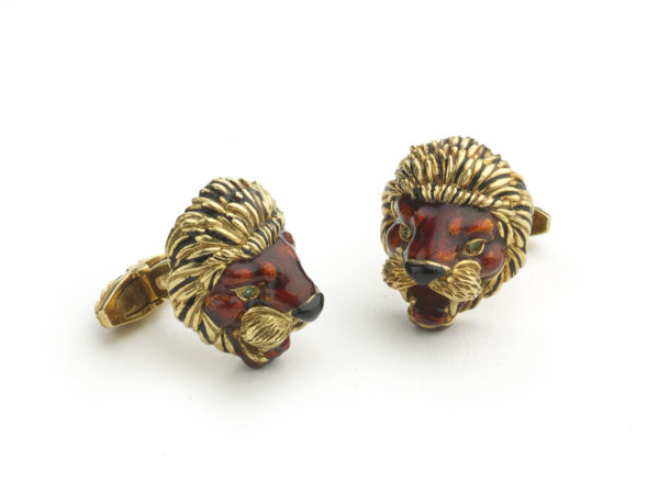 Frascarolo Lion Cufflinks, circa 1960