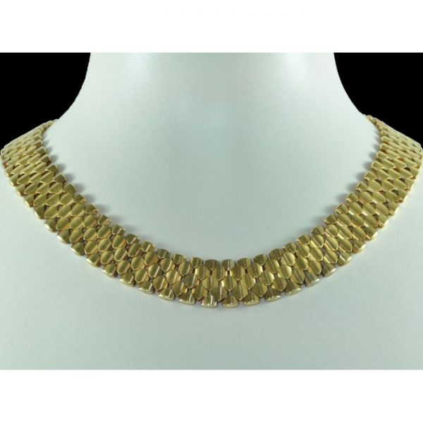 Antique Gold Collar Necklace