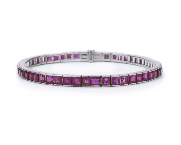 1950's Ruby Line Bracelet
