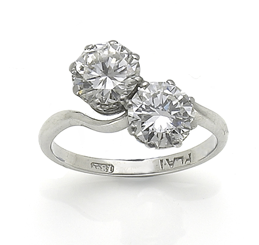 Diamond crossover ring — Jewellery Discovery