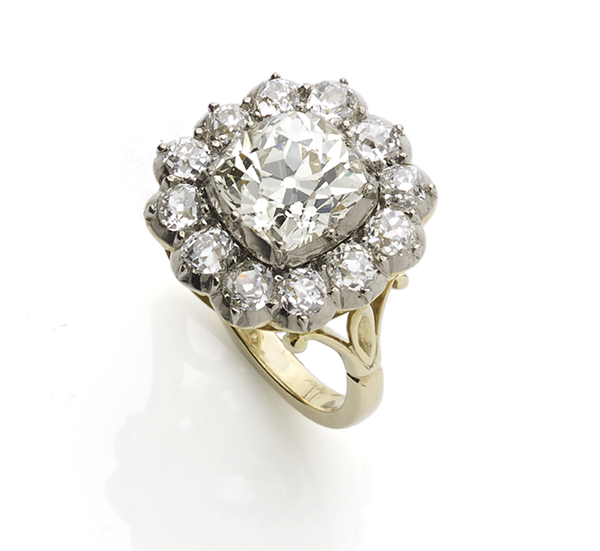 Antique style diamond cluster ring - Jewellery Discovery