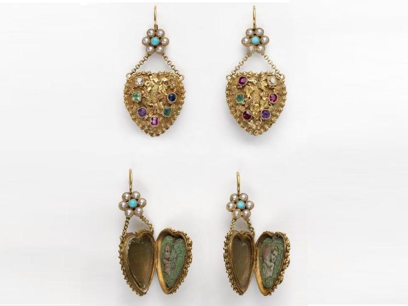 Victorian Bird Motif Earrings