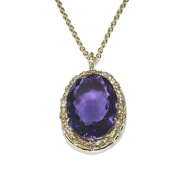 Amethyst gold pendant — Jewellery Discovery
