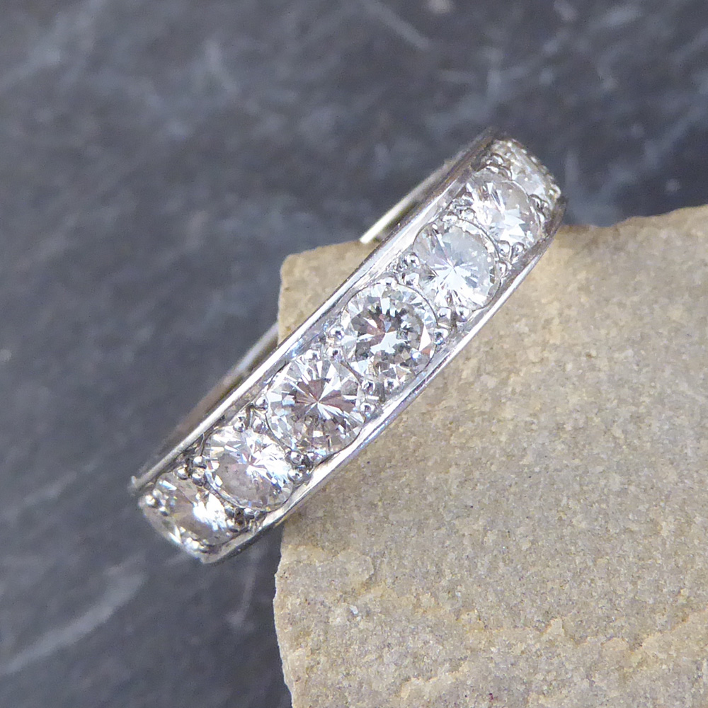 Art Deco Diamond Platinum Eternity Ring — Jewellery Discovery