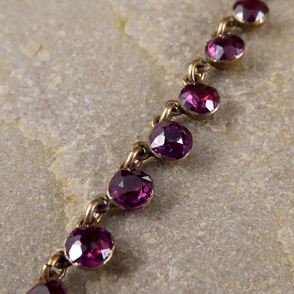 Victorian Garnet Gold Necklace — Jewellery Discovery