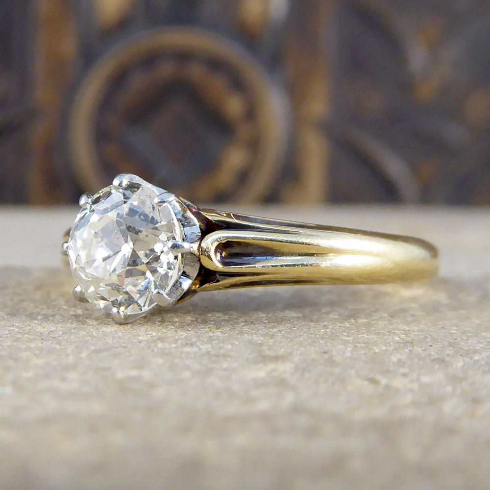 Late Victorian Diamond Solitaire Engagement Ring — Jewellery Discovery