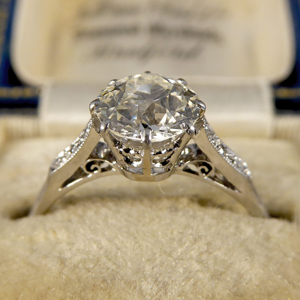 Art Deco Diamond Solitaire Ring — Jewellery Discovery