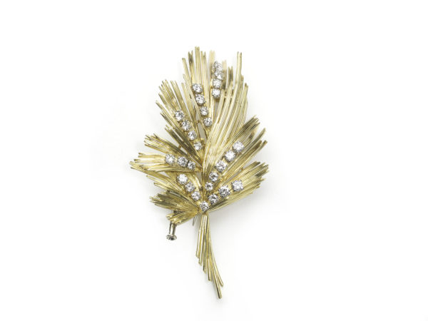 Vintage Gübelin Diamond Gold Brooch