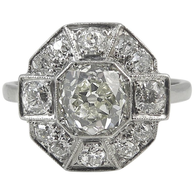 Antique Old European Cut Diamond Engagement Ring — Jewellery Discovery 1276