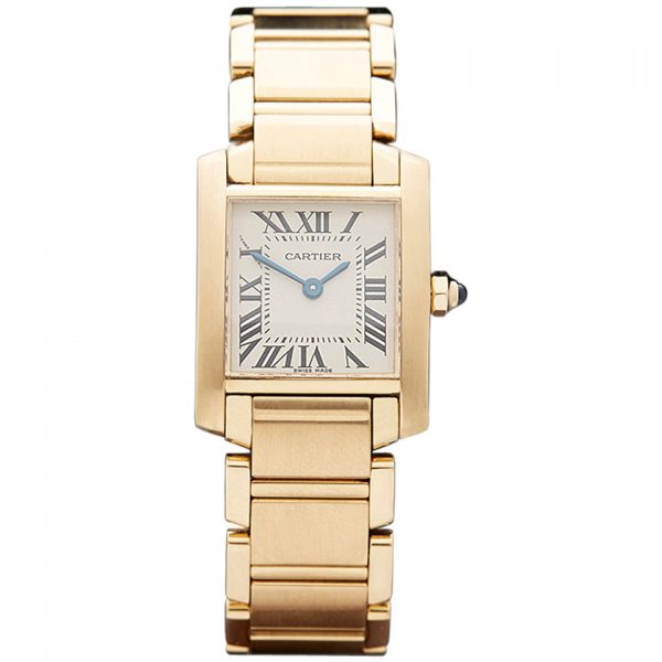Ladies' Cartier Tank Francaise 18ct yellow gold bracelet watch ref 1820