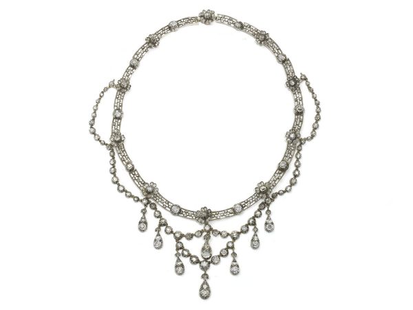 Antique Edwardian Diamond Necklace