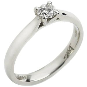 Diamond Platinum Solitaire Engagement Ring