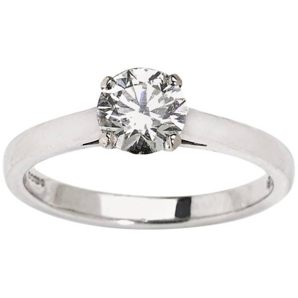 0.75 Carat Diamond Solitaire Engagement Ring