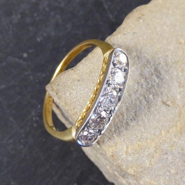 Antique Art Deco Five Stone Diamond Ring