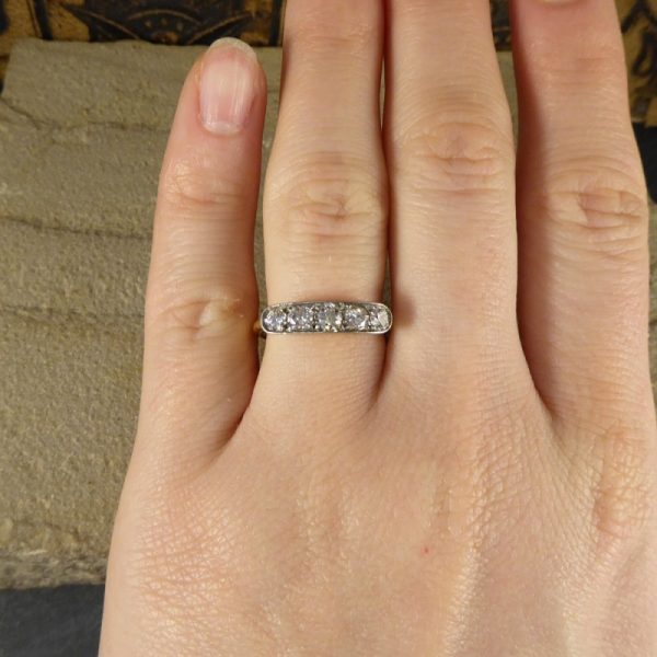Antique Art Deco Five Stone Diamond Ring
