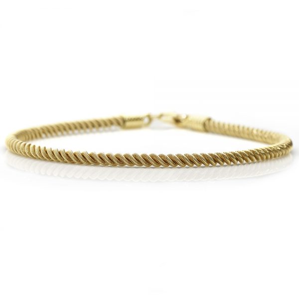 18ct Yellow Gold Rope Design Bracelet