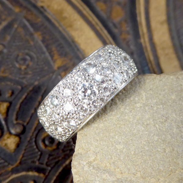 2.2ct Diamond Thick Eternity Ring