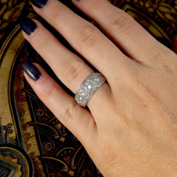 2.2ct Diamond Thick Eternity Ring