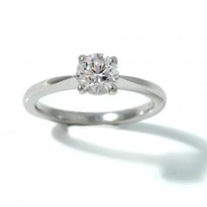 Diamond Solitaire Platinum Engagement Ring