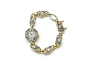 Antique Art Deco Diamond Set Cocktail Watch