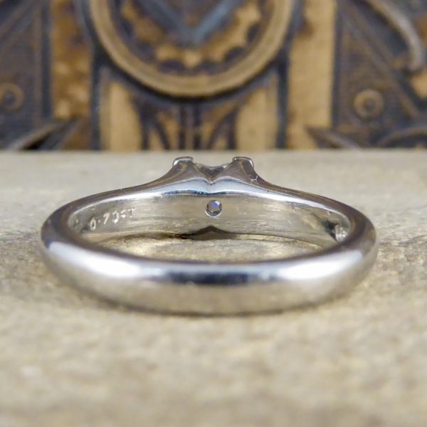 Boodles Princess Cut Diamond Solitaire Platinum Engagement Ring