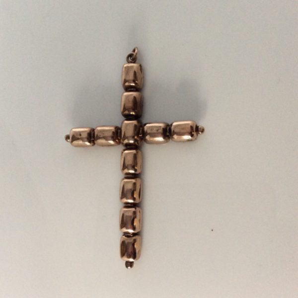 Antique Georgian Amethyst Set Cross Pendant