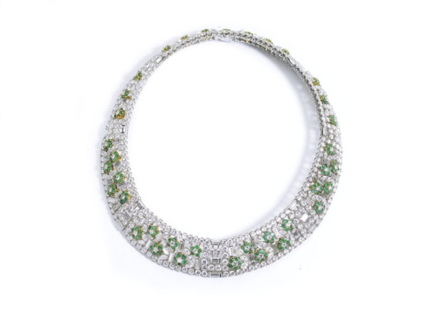 Emerald and Diamond suite _necklace