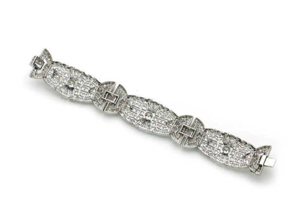 Art Deco Diamond Panel Bracelet