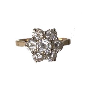 Vintage Diamond Cluster Ring