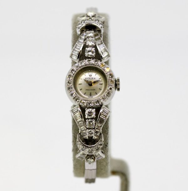 Vintage Rolex Custom Made Diamond Wristwatch