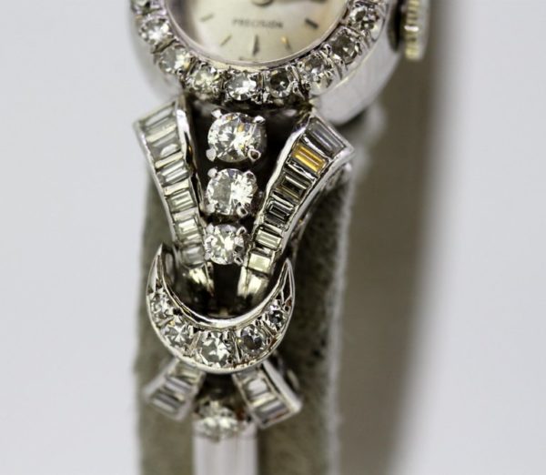 Vintage Rolex Custom Made Diamond Wristwatch