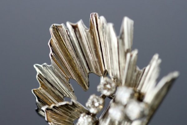 Vintage Boucheron Diamond Clip On Earrings
