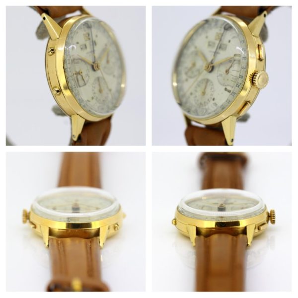 Vintage Leonidas Triple Calendar Chronograph Wristwatch