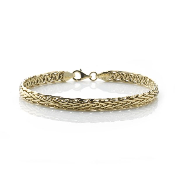 18ct Yellow Gold Woven Link Bracelet