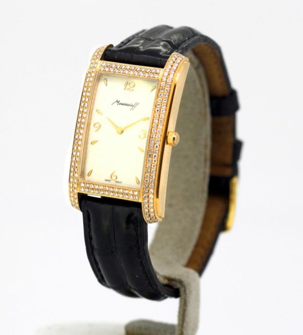 Vintage Moussaieff Le Jour Diamond Set Wristwatch