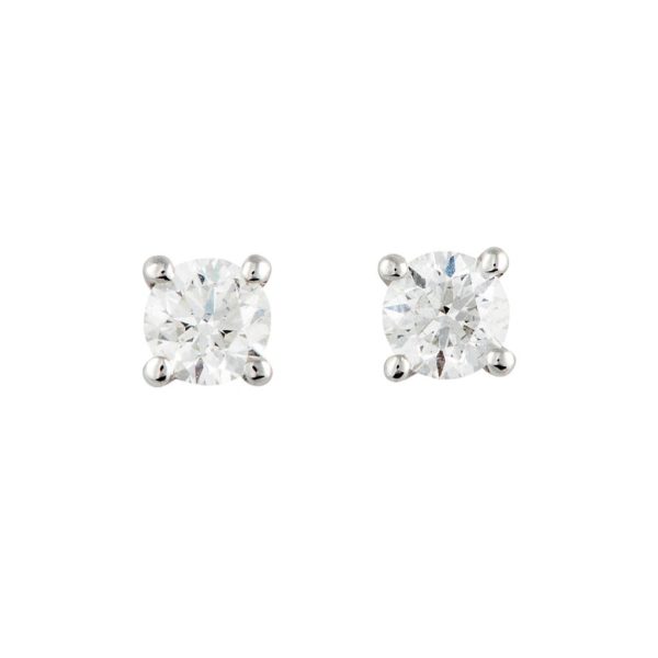 Single Stone Diamond Earrings