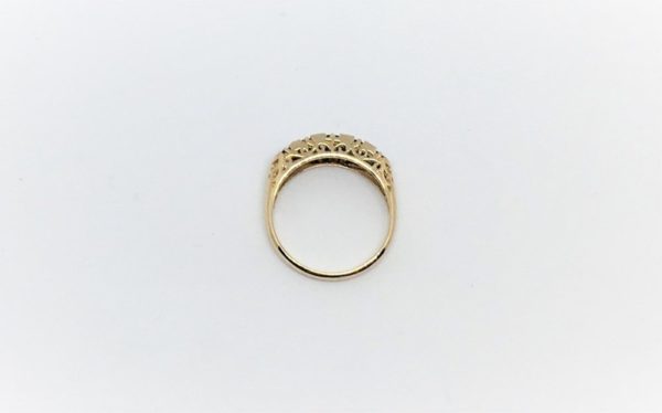 Victorian Style Horizontal Sapphire Ring