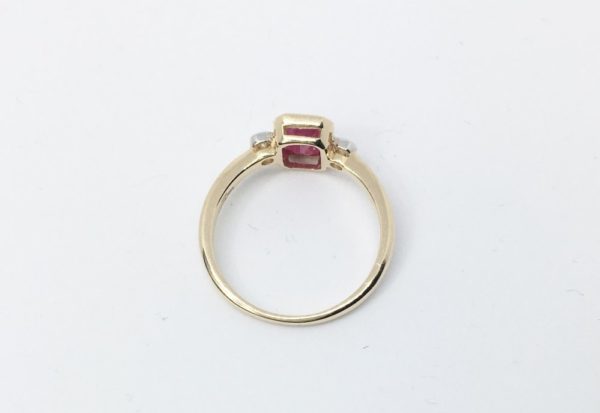 Baguette Cut Ruby Ring