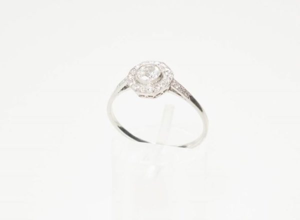 Art Deco Style Diamond Cluster Ring