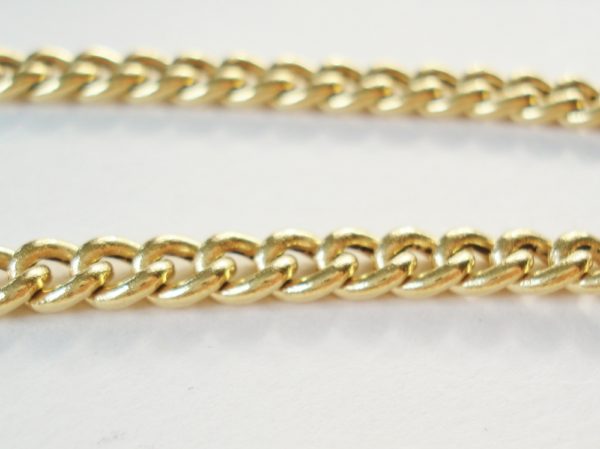 Vintage Gold Long Link Necklace