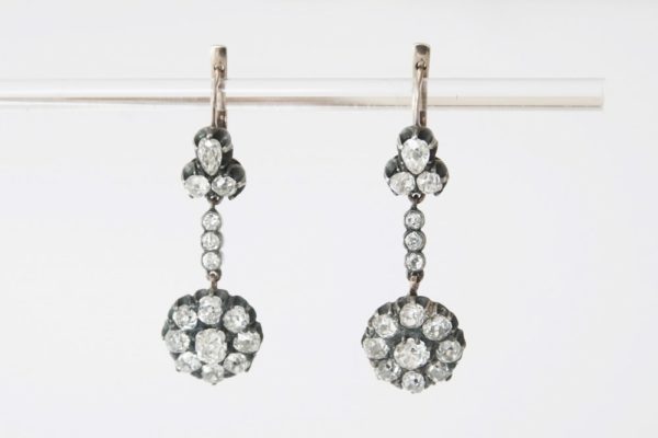 Antique Russian Diamond Earrings