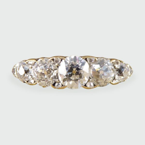 Antique Victorian Five Stone Diamond Ring