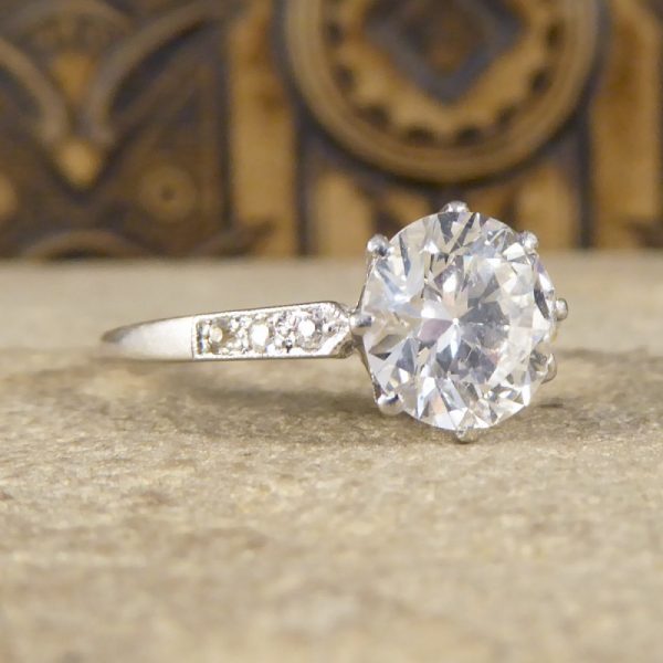 Antique Art Deco Diamond Solitaire Engagement Ring